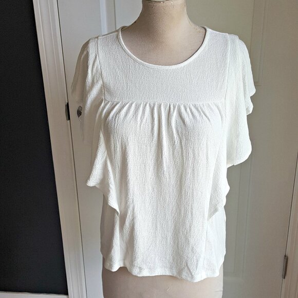 Banana Republic Tops - NEW! RUFFLE SIDE BLOUSE By BANANA REPUBLIC